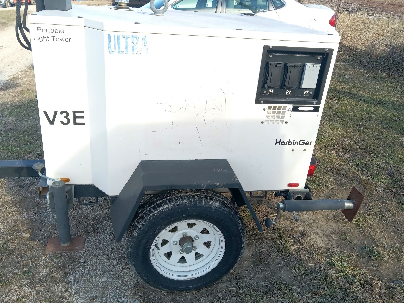1 USED 2018 HARBINGER V3E 8.0KW 60HZ 120V 66.66A DIESEL LIGHT TOWER *MAKE OFFER*