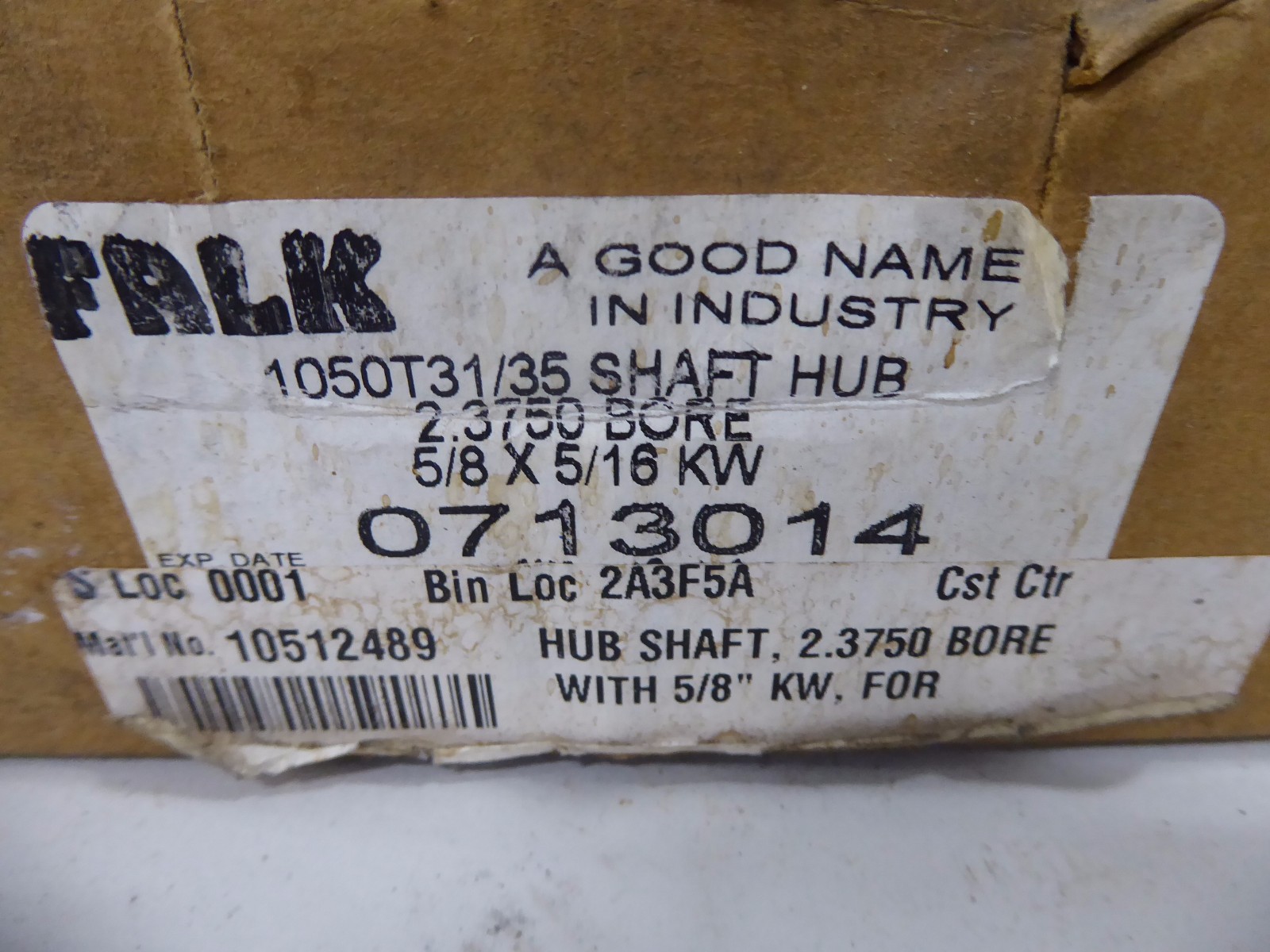 Falk 0713014 Hub 1050T31/35 2.3750 Bore