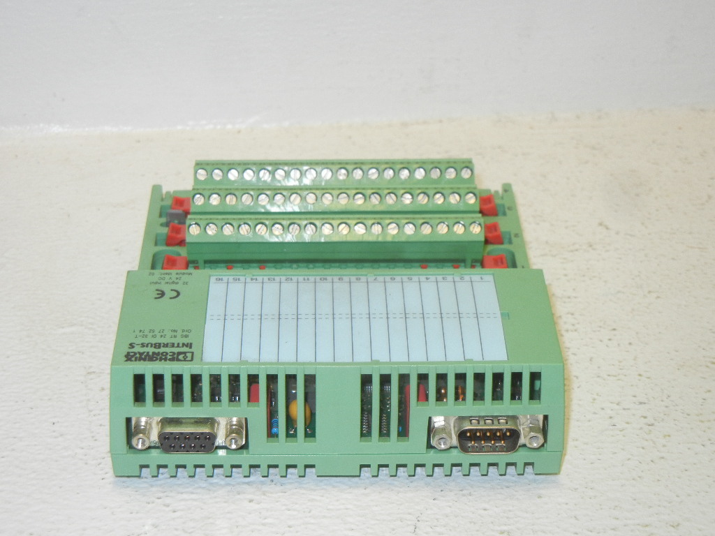 PHOENIX CONTACT 2752741 USED INTERBUS-S IBS RT 24 DI 32-T INPUT MODULE 2752741