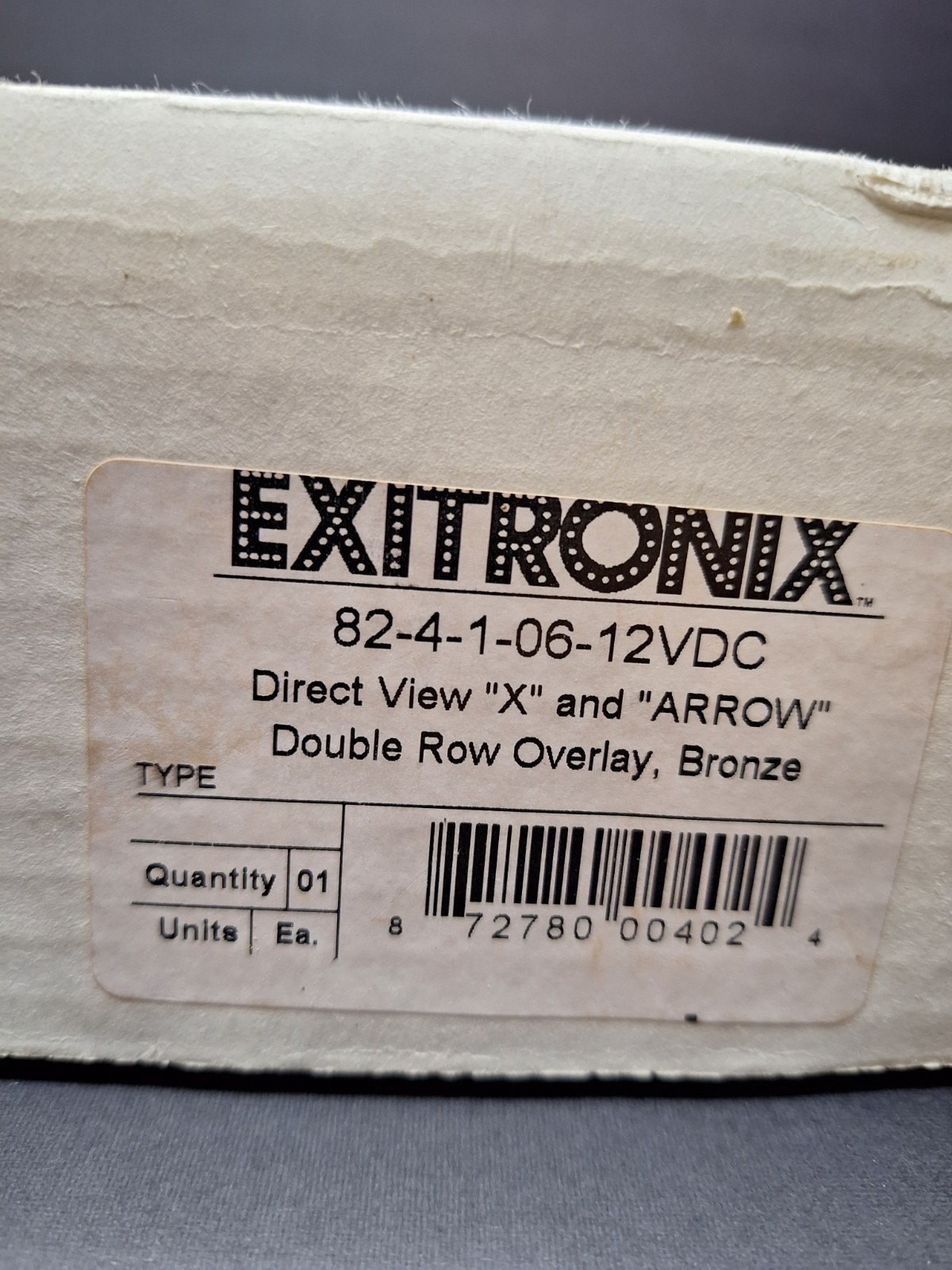 Exitronix Lane Control LED Arrow & X Sign Double Row Overlay 82-4-1-06-0 NEW