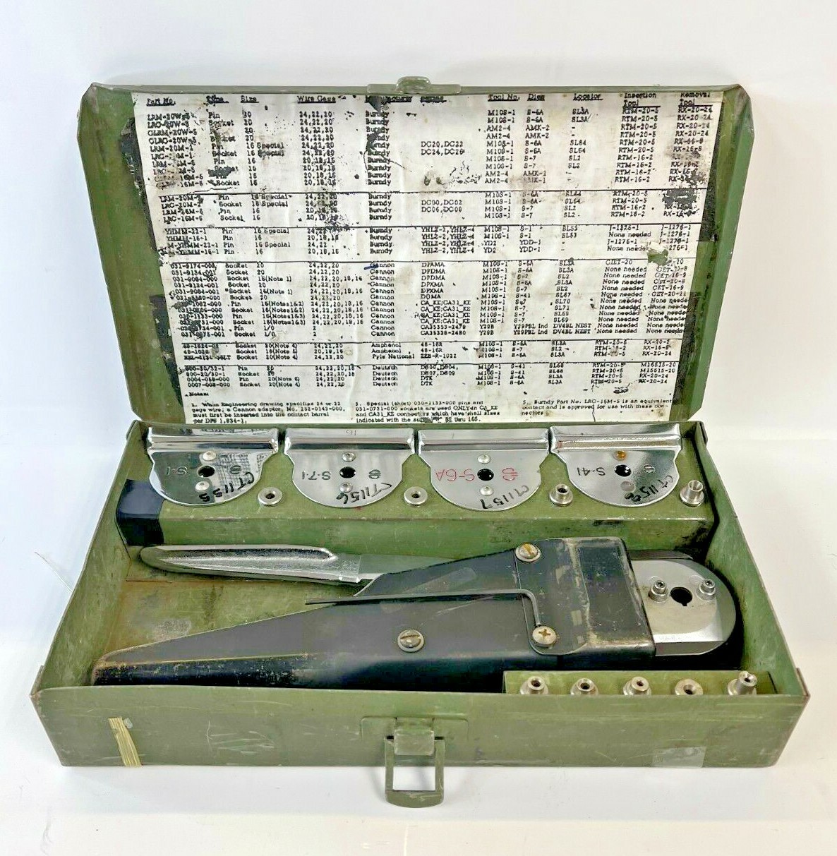 BURNDY CRIMP TOOL KIT M10S-1