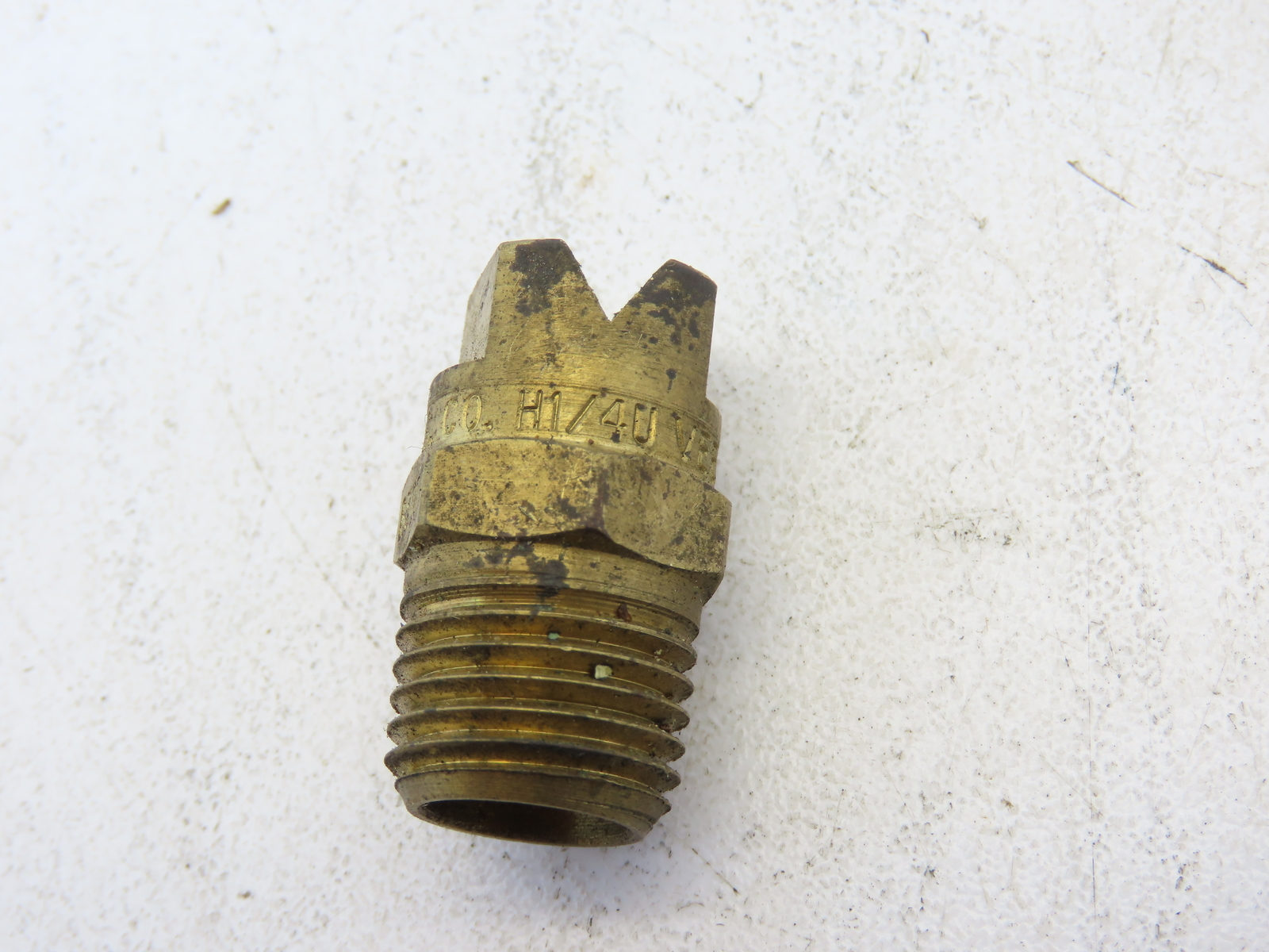 Steinen Type V 6.0 80 Deg Fan-Jet Flat Spray Nozzle 1/4 MPT NPT Brass QTY 4″