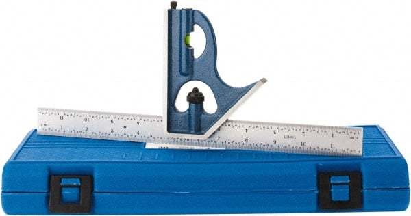 SPI 2 Piece, 12″ Combination Square Set 1/16, 1/32, 1/64 & 1/8″ (4R) Graduati…