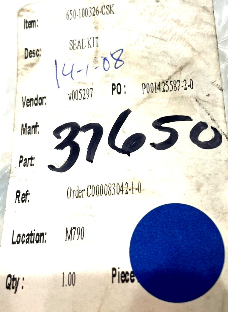 NEW SHEFFER CORP. AM 650-100326-CSK SEAL KIT AM 650100326CSK