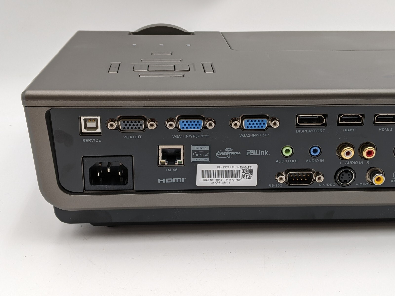 Optima Crestron DAEHUZZ EH500 Projector Office Conference Room 3D HDMI VGA Used
