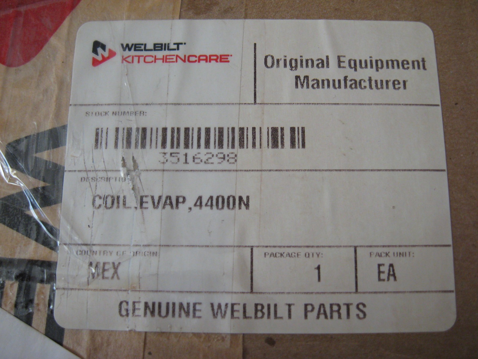 OEM Bergstrom 3516298 Evaporator Coil, 4400N