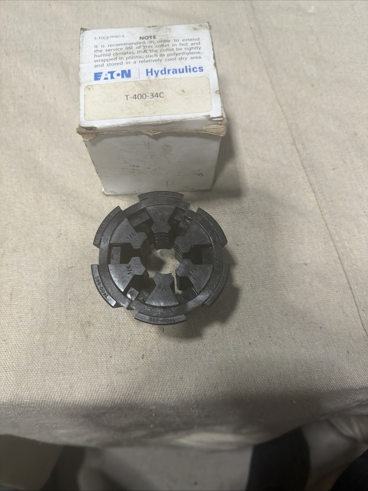 Weatherhead Hydraulic Hose Crimper Die Set T400-34C Collet Set