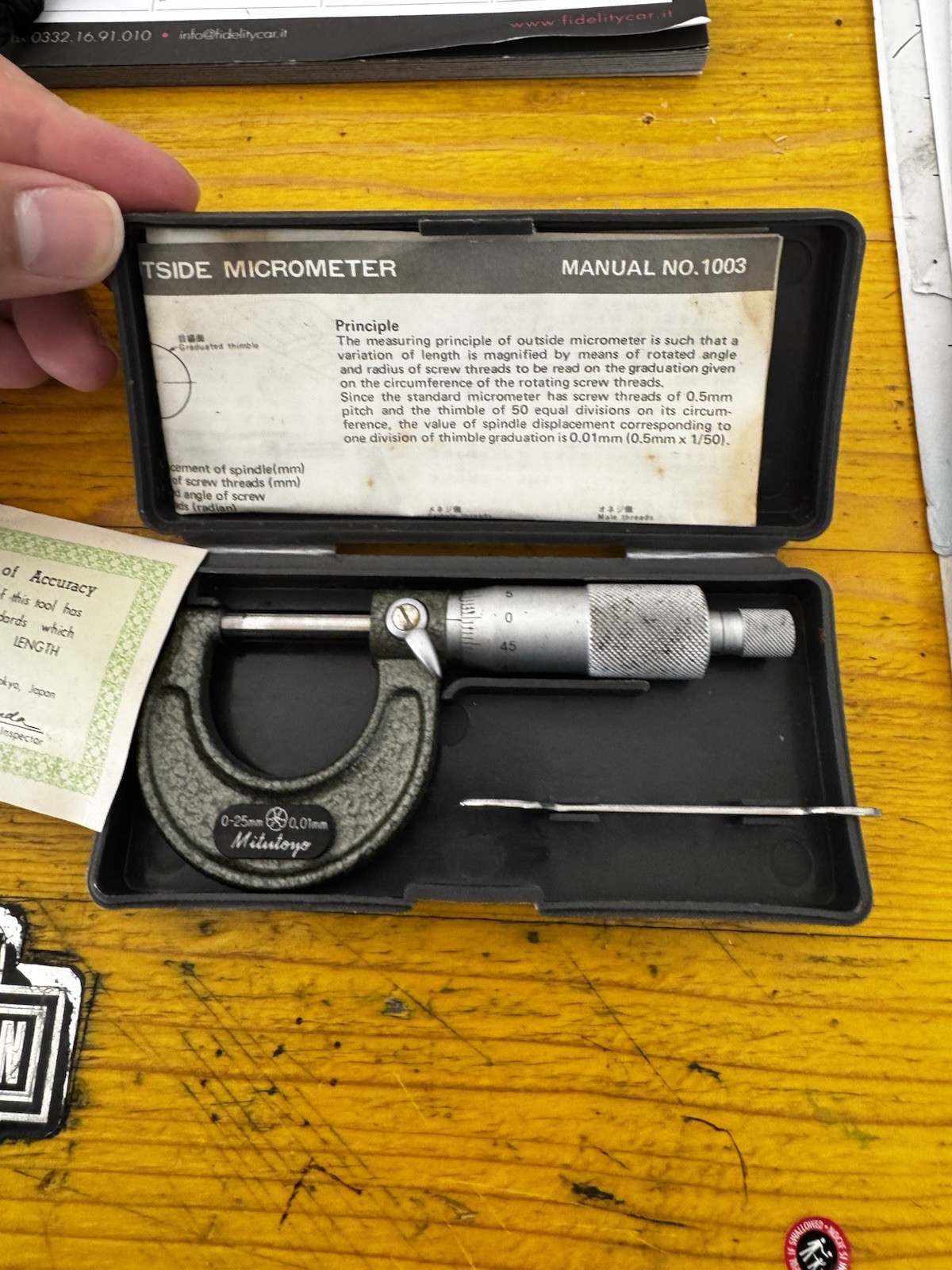 Mitutoyo 103-138 M110-50 Micrometer 25-50mm 0.01mm Japan USED