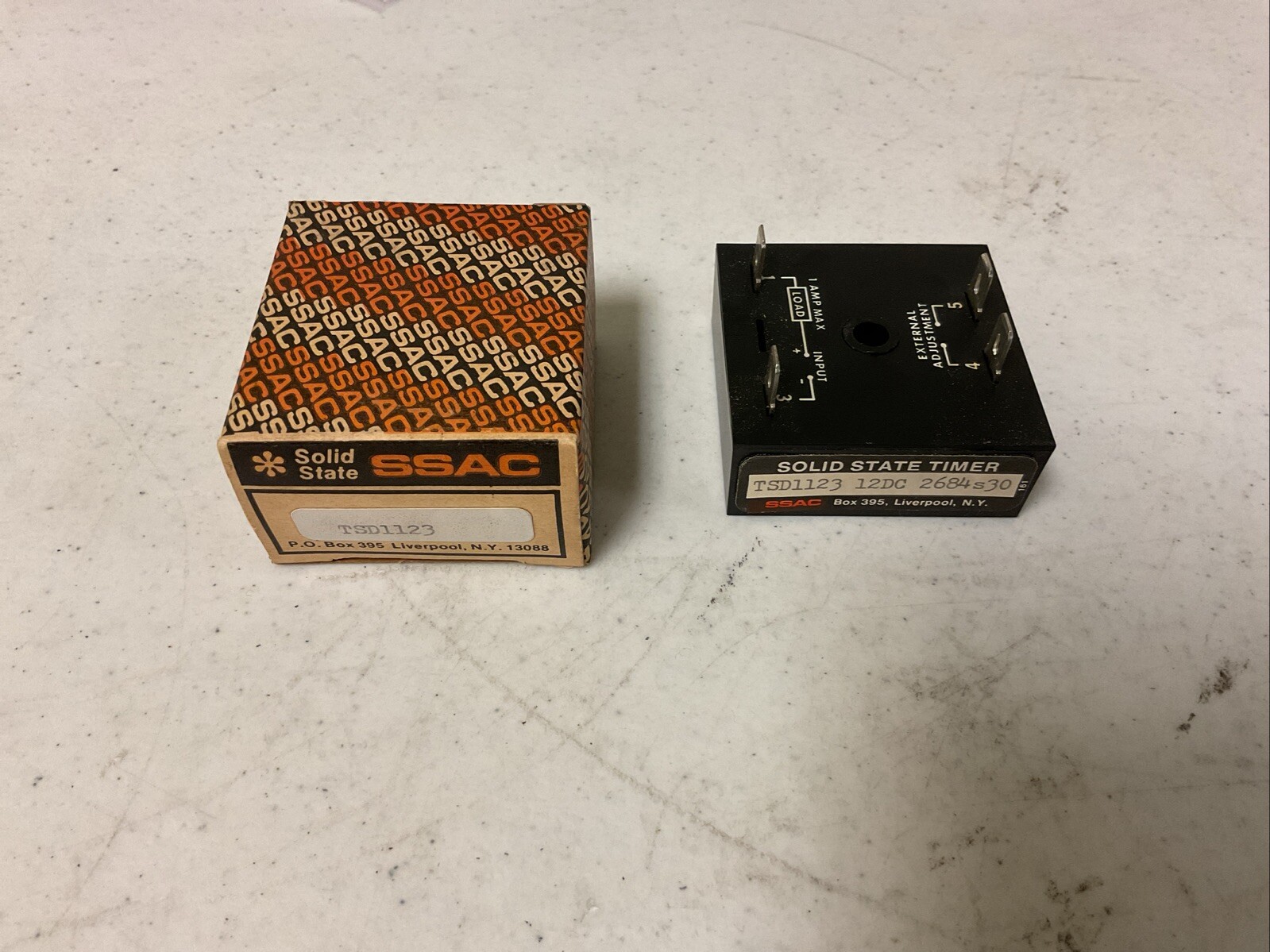 NEW, SSAC TSD1123 12DC 2684S30 SOLID STATE TIMER, 12VDC / 1 AMP, FREE SHIPPING