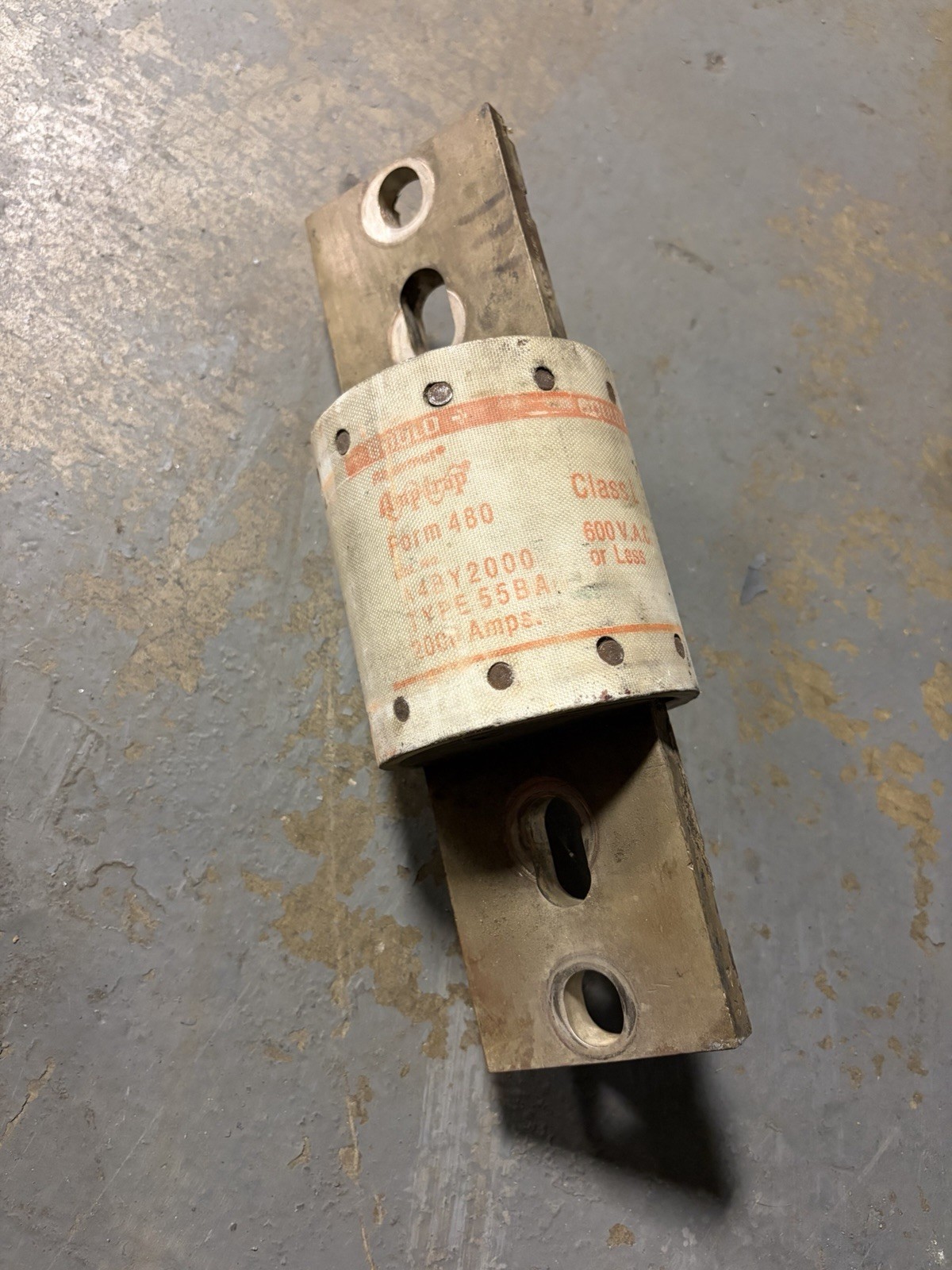 FERRAZ SHAWMUT A4BY2000 Type 55BA CLASS L 600VAC 2000A