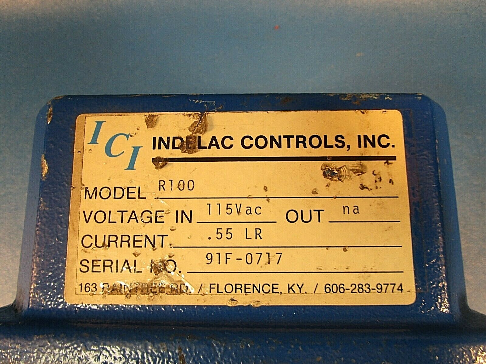 USED, ICI, Indelac Controls INC, R100 Actuator 115 VAC w/ 1/2″ NPT