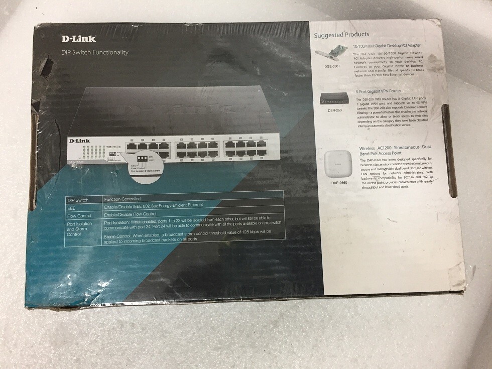D-LINK For Business DGS-1024D 24-Port Gigabit Unmanaged Rackmount Switch New