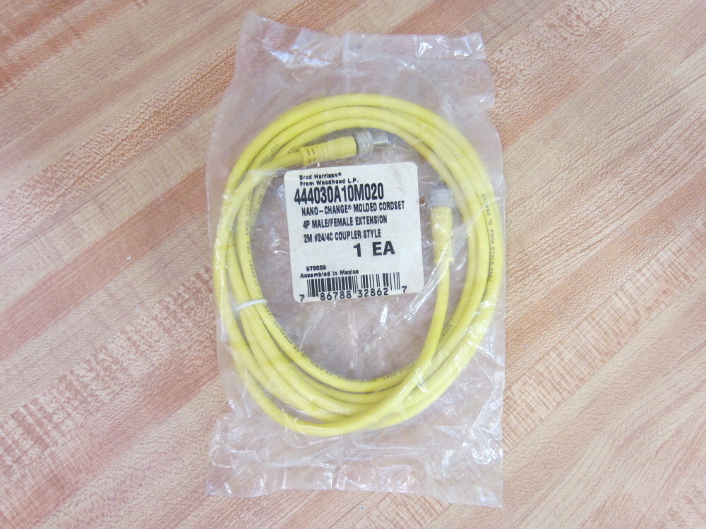 Brad Harrison 444030A10M020 Nano-Change Molded Cordset 121014-022