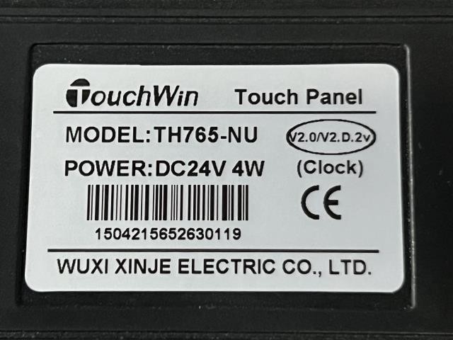 Xinje TouchWin Touch Panel – TH765-NU w/Warranty