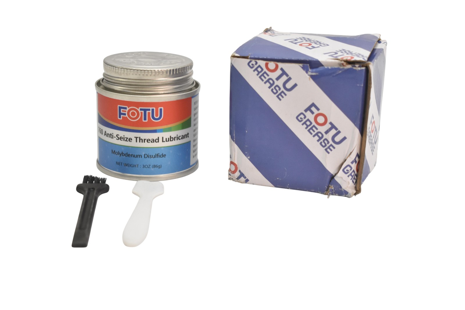 FOTU 760 Anti-Seize Thread Lubricant 3oz Molybdenum Disulfide Can Brush 3 oz
