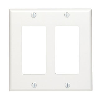Leviton 80409-NR RD WP 2G STD SIZE DEC