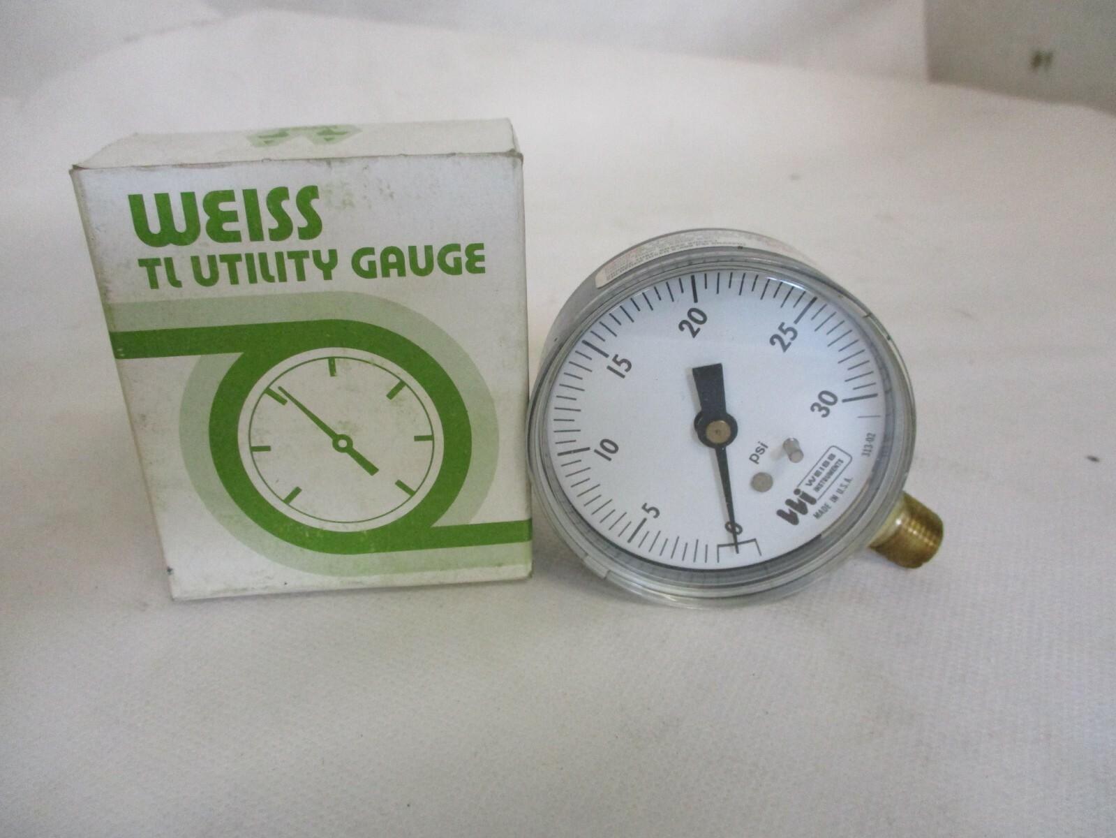 NEW WEISS APPLIED 25-30-2LD 2-1/2″ INCH GAUGE 0-30 PSI