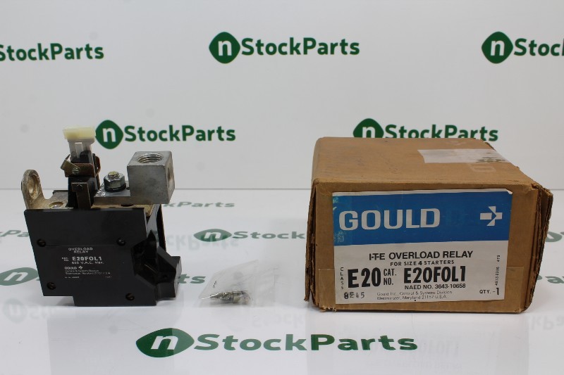 GOULD E20F0L1 OVERLOAD RELAY NSFB