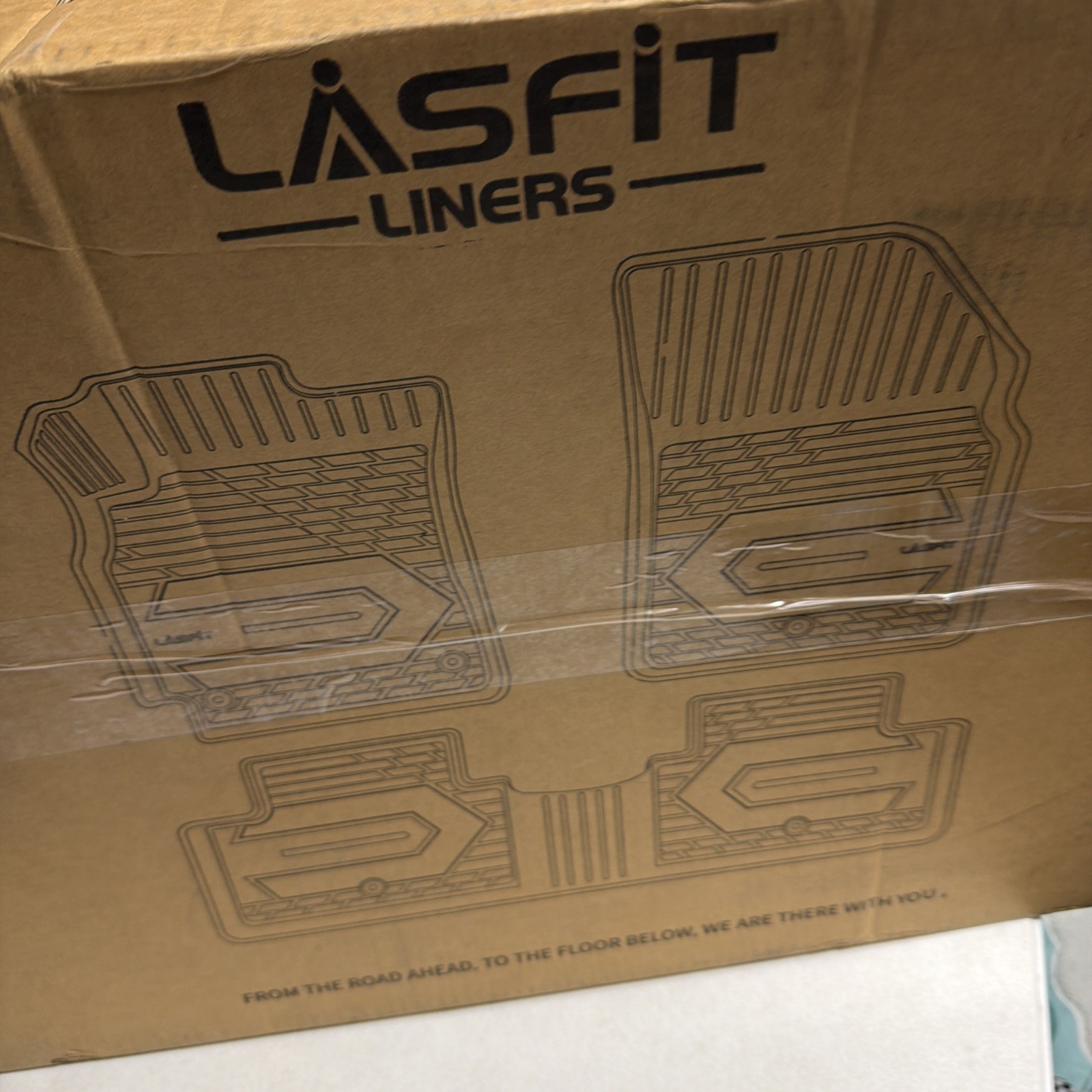 LASFIT Trunk Mats Fit for Tesla Model X & Model X Plaid 6 7 Seater 21-25