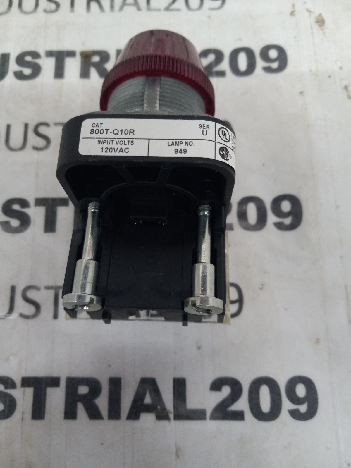 ALLEN BRADLEY BULLETIN 800T PILOT LIGHT 800T-Q10R