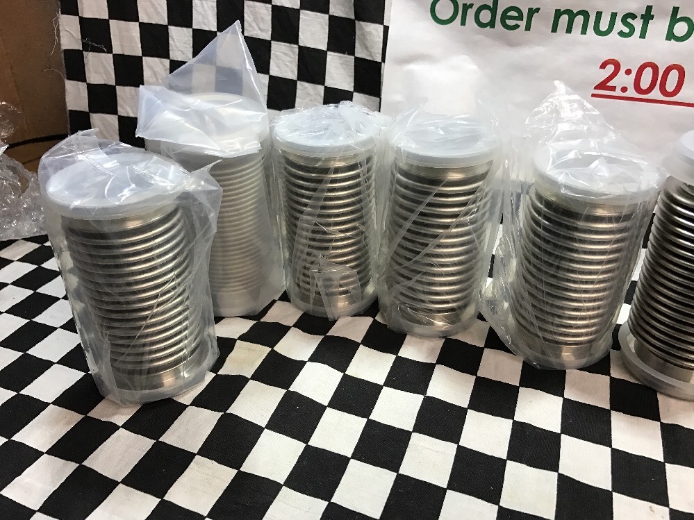 10x MDC VACUUM Flexible Hose Vacuum bellow 4″ X KF-40, NW40, RACK H #H90