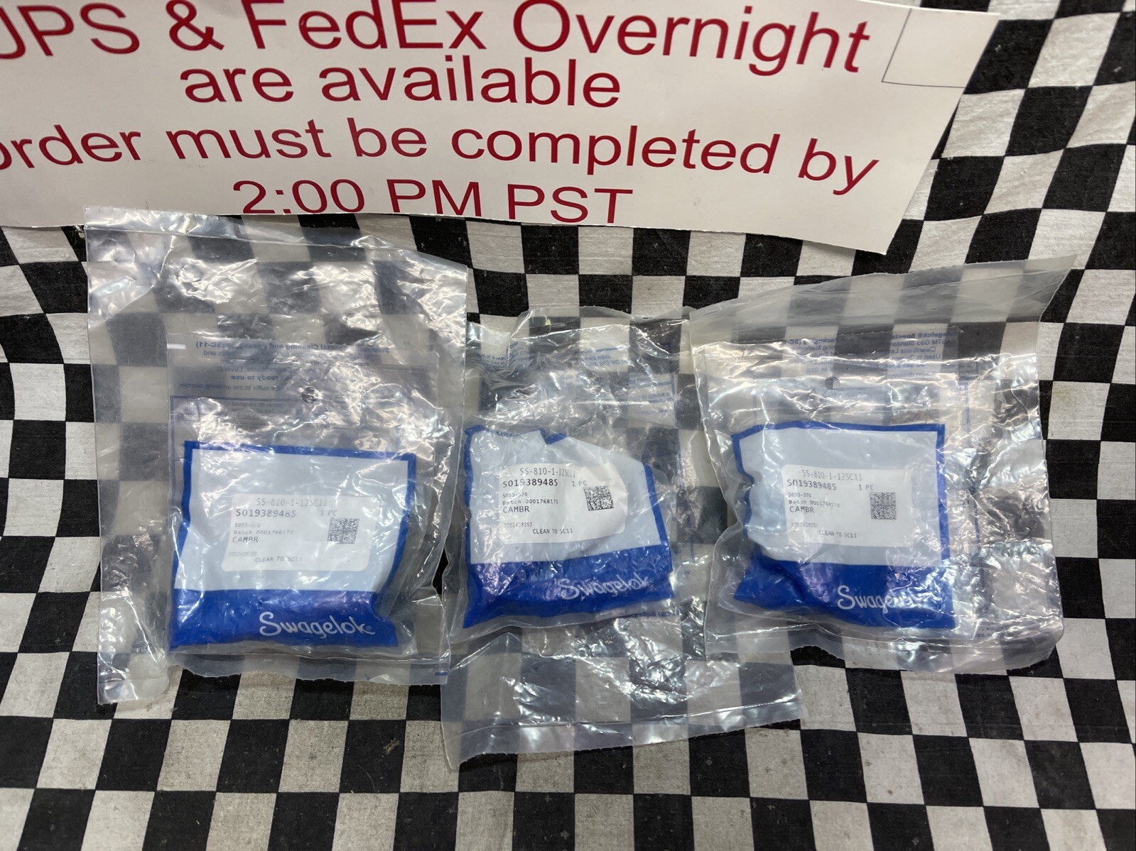 SWAGELOK Male Connector 1/2″T, SS-810-1-12SC11, SS810112SC11, LOT OF 3 #1649F2