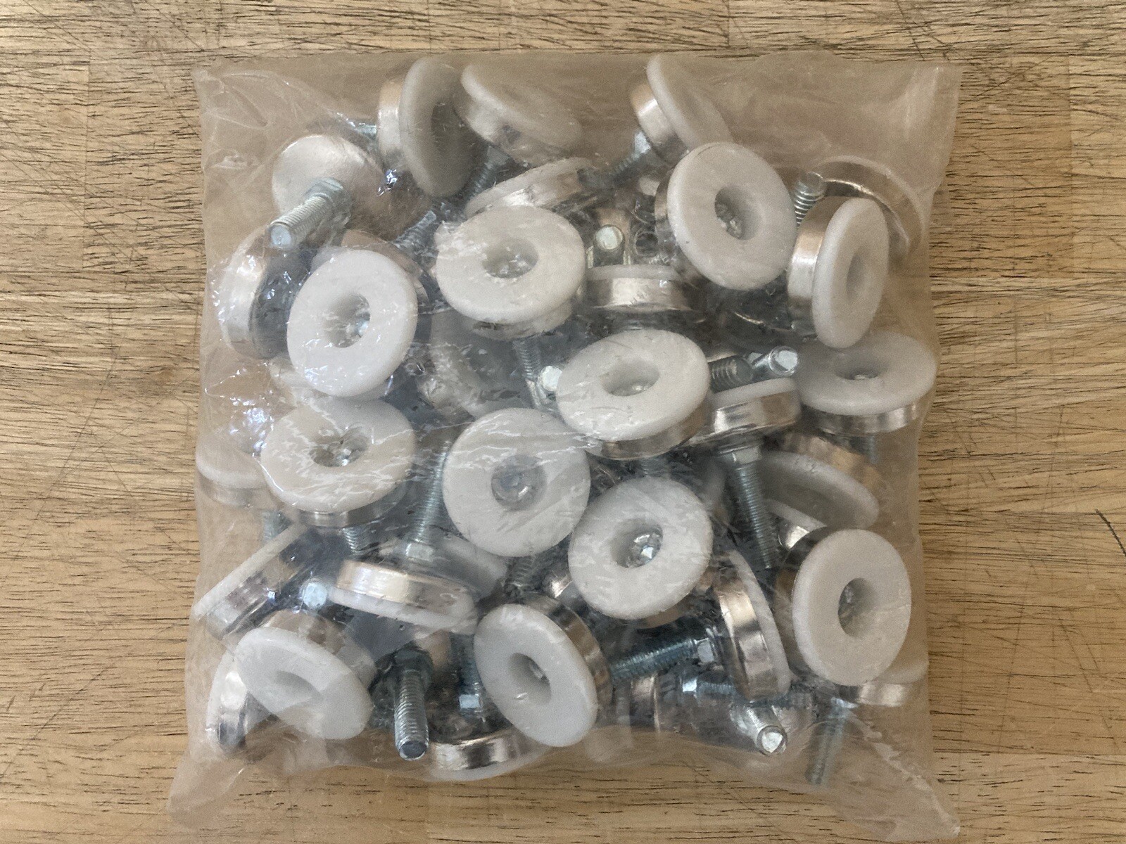 Adjustable Leveling Foot Threaded Feet 1.75” x 1/4” Thread (1” Thread) 50 Pack