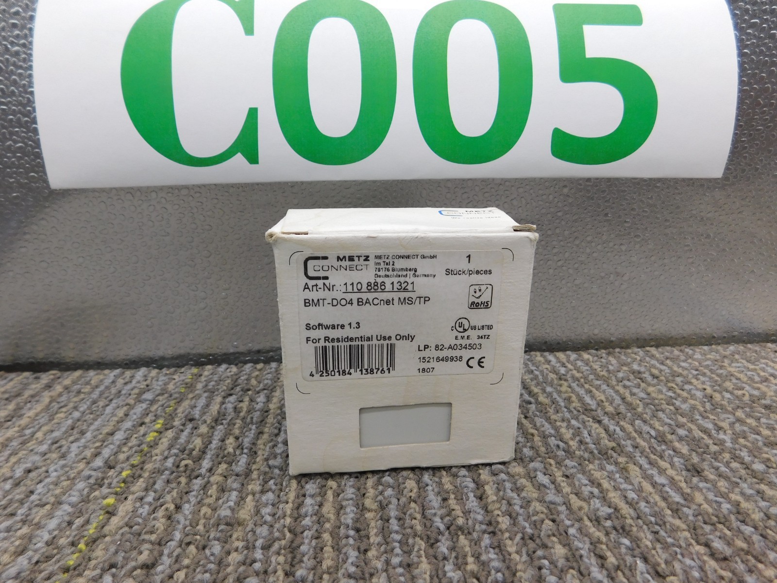 NEW Metz Connect BMT-F-DO4 BACnet MS/TP Module 110-886-1321