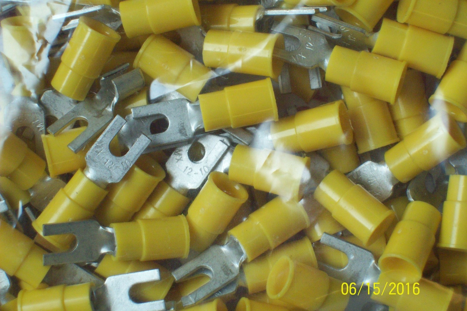 *LOT OF 50* MOLEX 191300059 INSULATED BLOCK SPADE TERMINAL 12 AWG-10 AWG