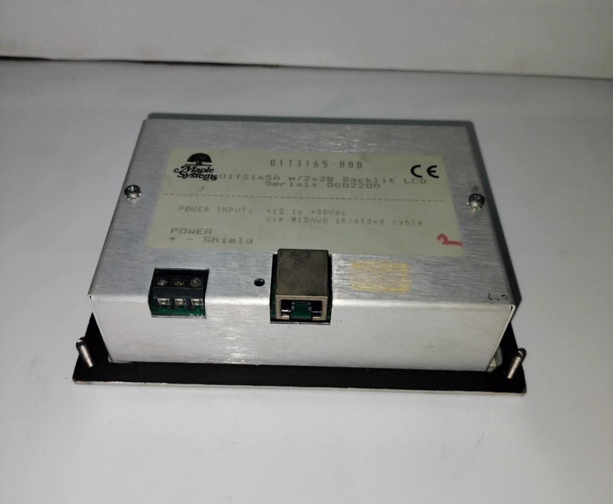Maple System 0IT3165-A00 0IT3165A w/2×20 Backlit LCD 12 to 30VDc Controller