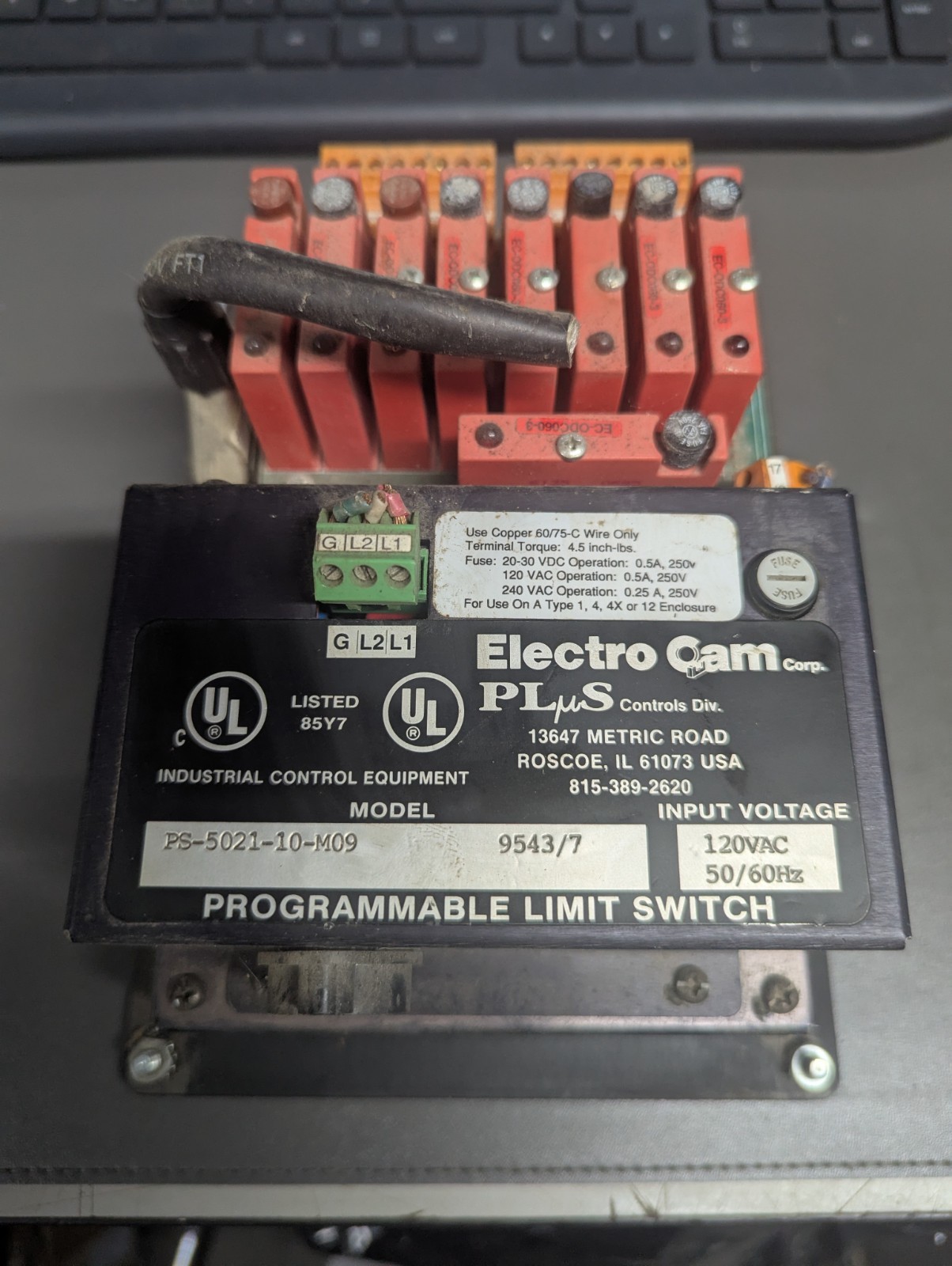 ELECTRO CAM PS-5121-10-M09 PLUS PS-5000 SERIES PROGRAMMABLE LIMIT SWITCH
