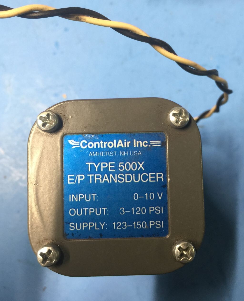 ControlAir 500X E/P Transducer Input 0-10V, Output 3-120 PSI Super Nice!
