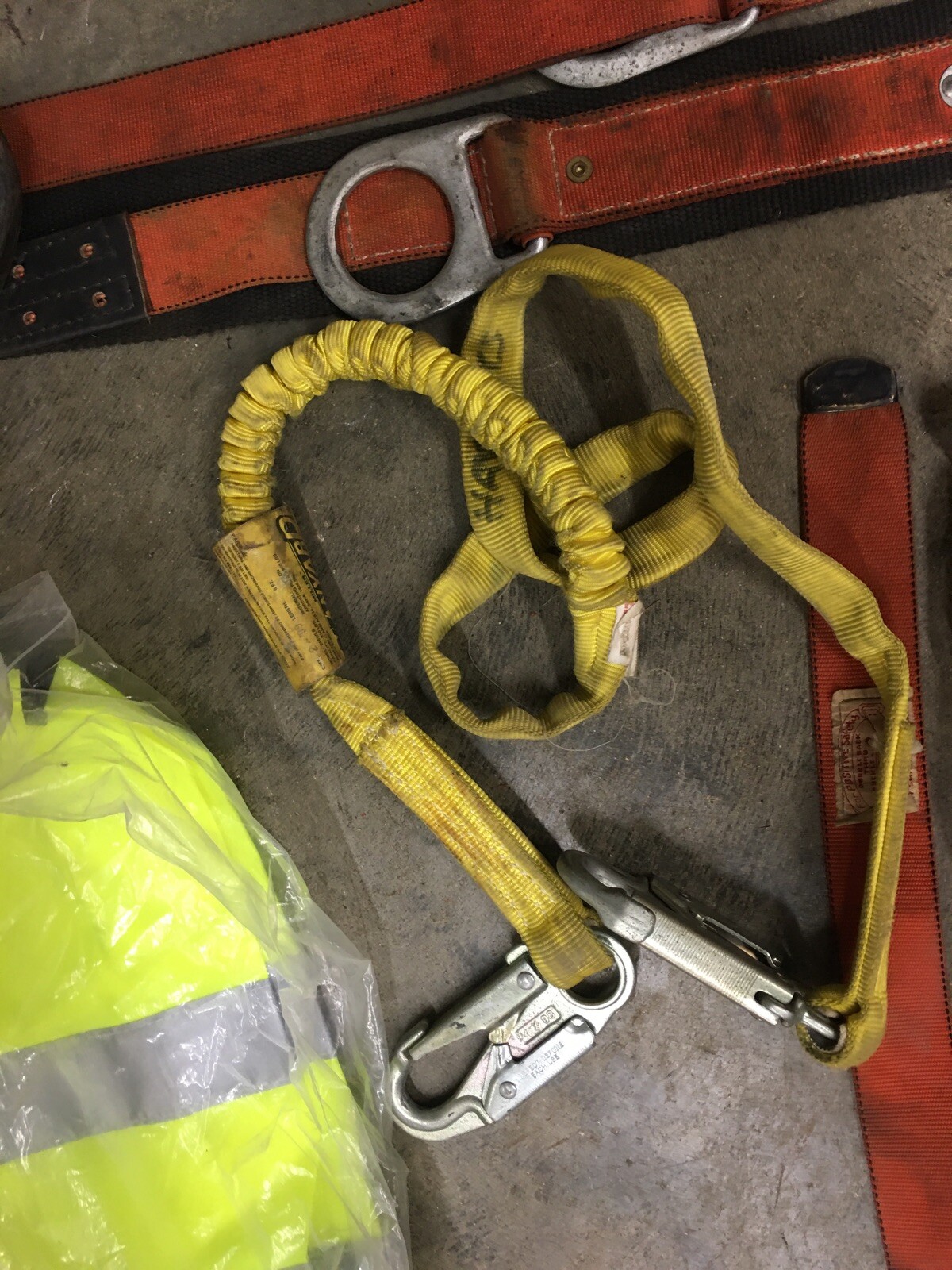 Miller, Klein, Safety Lanyards, Vests, Belts Lot, 8798B/6FTGN