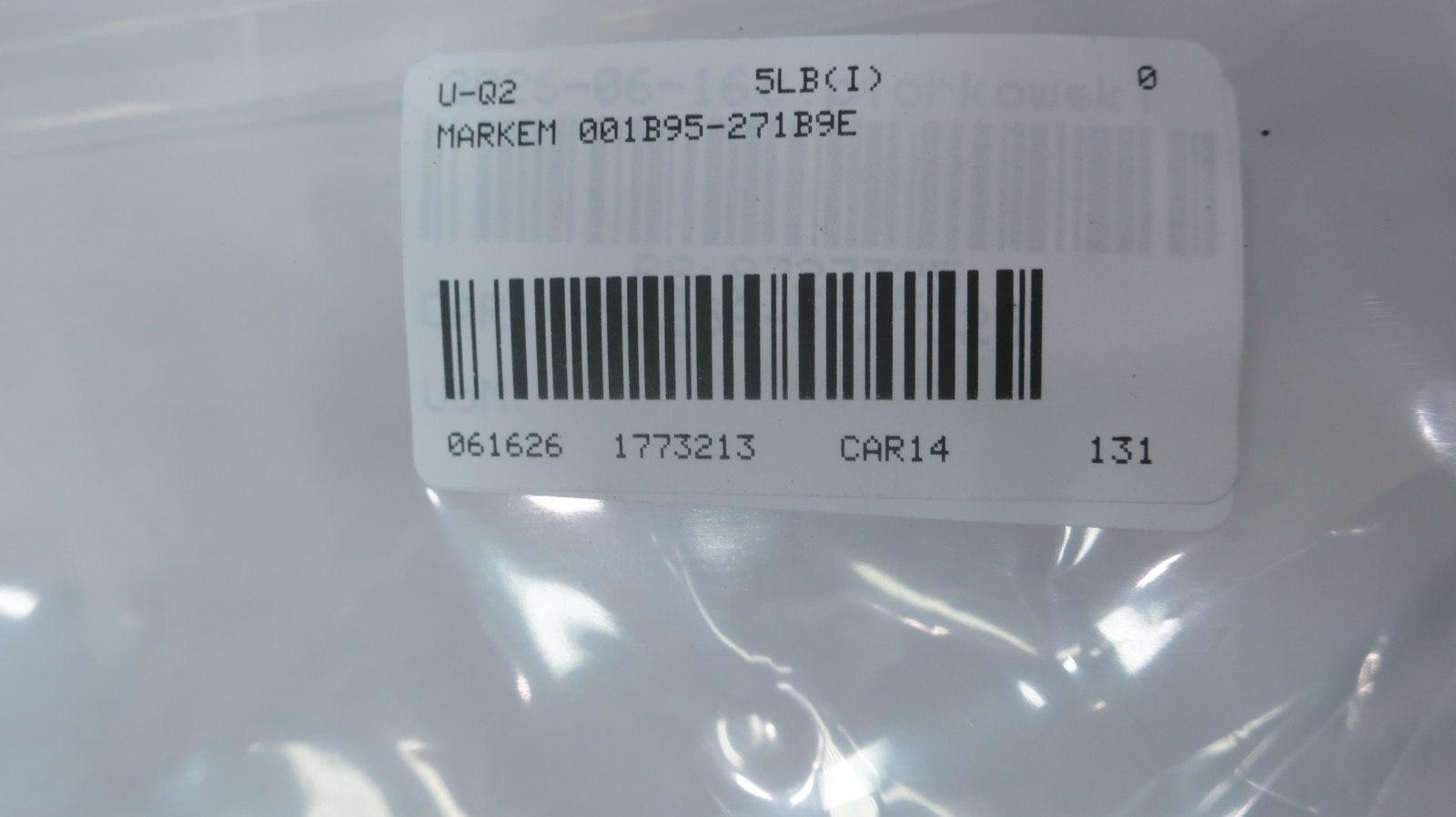 Markem Imaje 001B95-271B9E Printhead Code Matrix