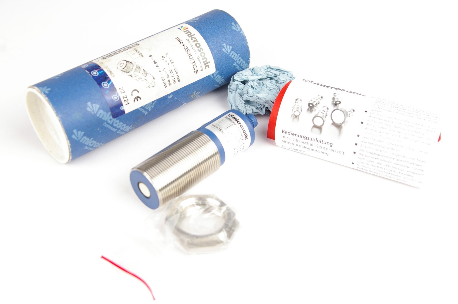 Microsonic mic+35/IU/TC/E ultrasonic sensor in M30