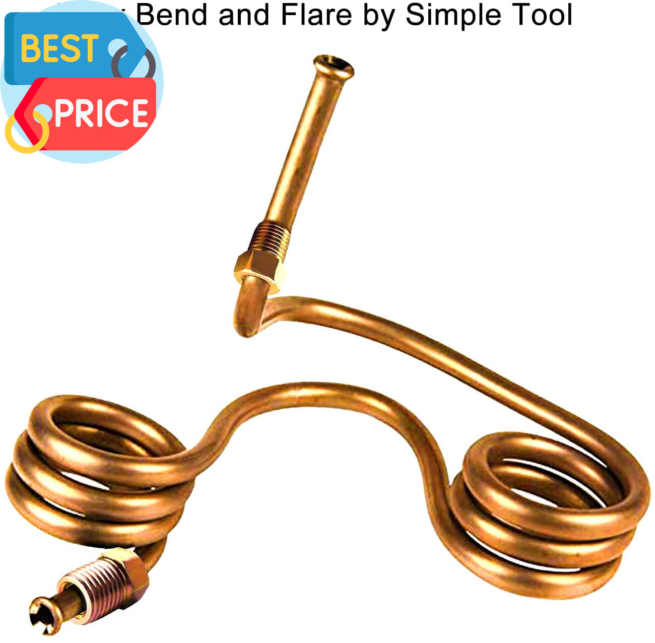 1/4 Brake Line, Upgraded 25 Ft. of 1/4 Flexible Copper Coated Brake Line Tube Ro
