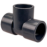NIBCO CA08450 4511R 1-1/2X1-1/2X1 SOC TEE PVC 80