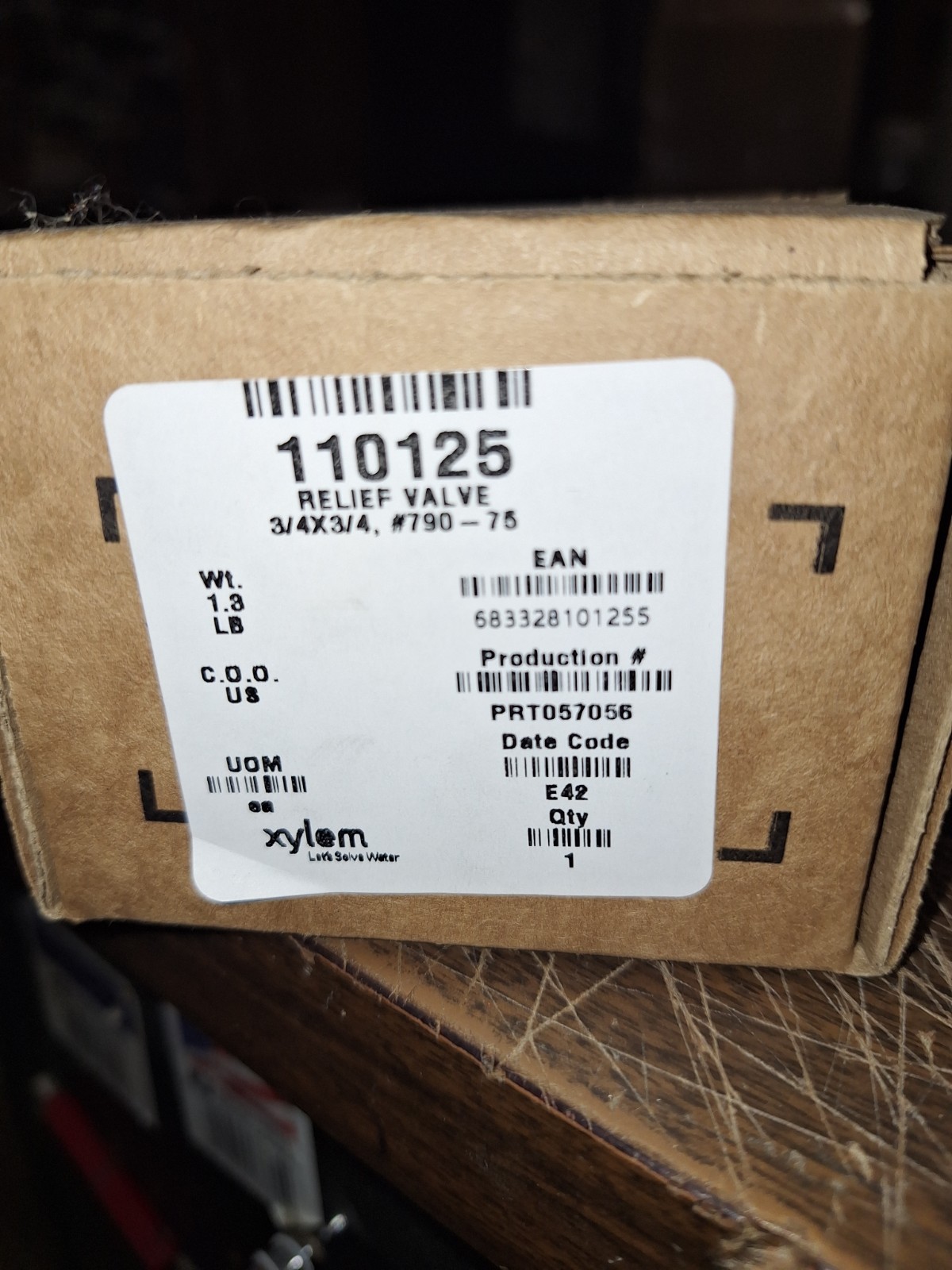 Bell & Gossett 110125 3/4″, 75 psi Relief Valve 1,615,000 BTU/HR
