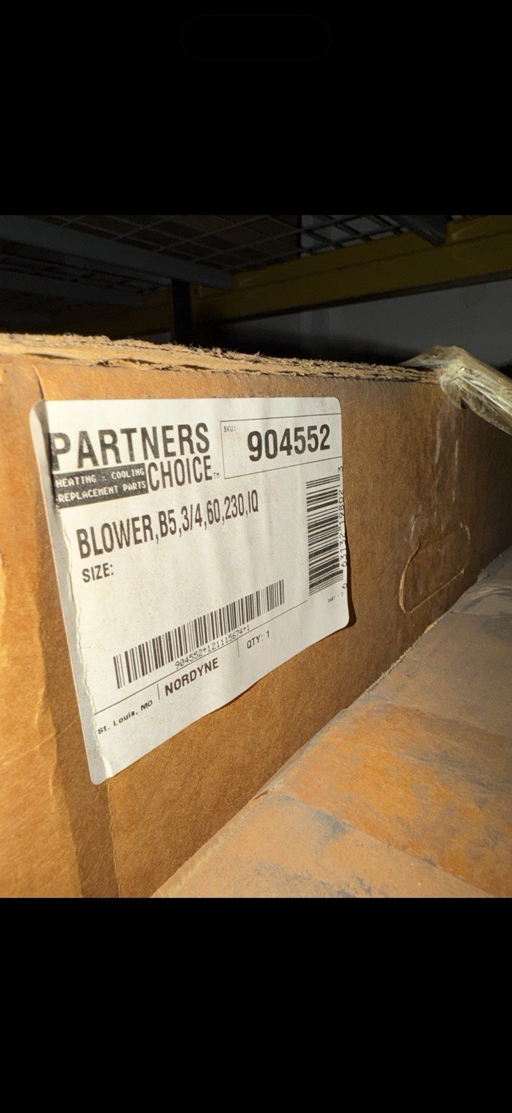 Nordyne 904552 blower Assembly B5  GB5 Series Air Handler