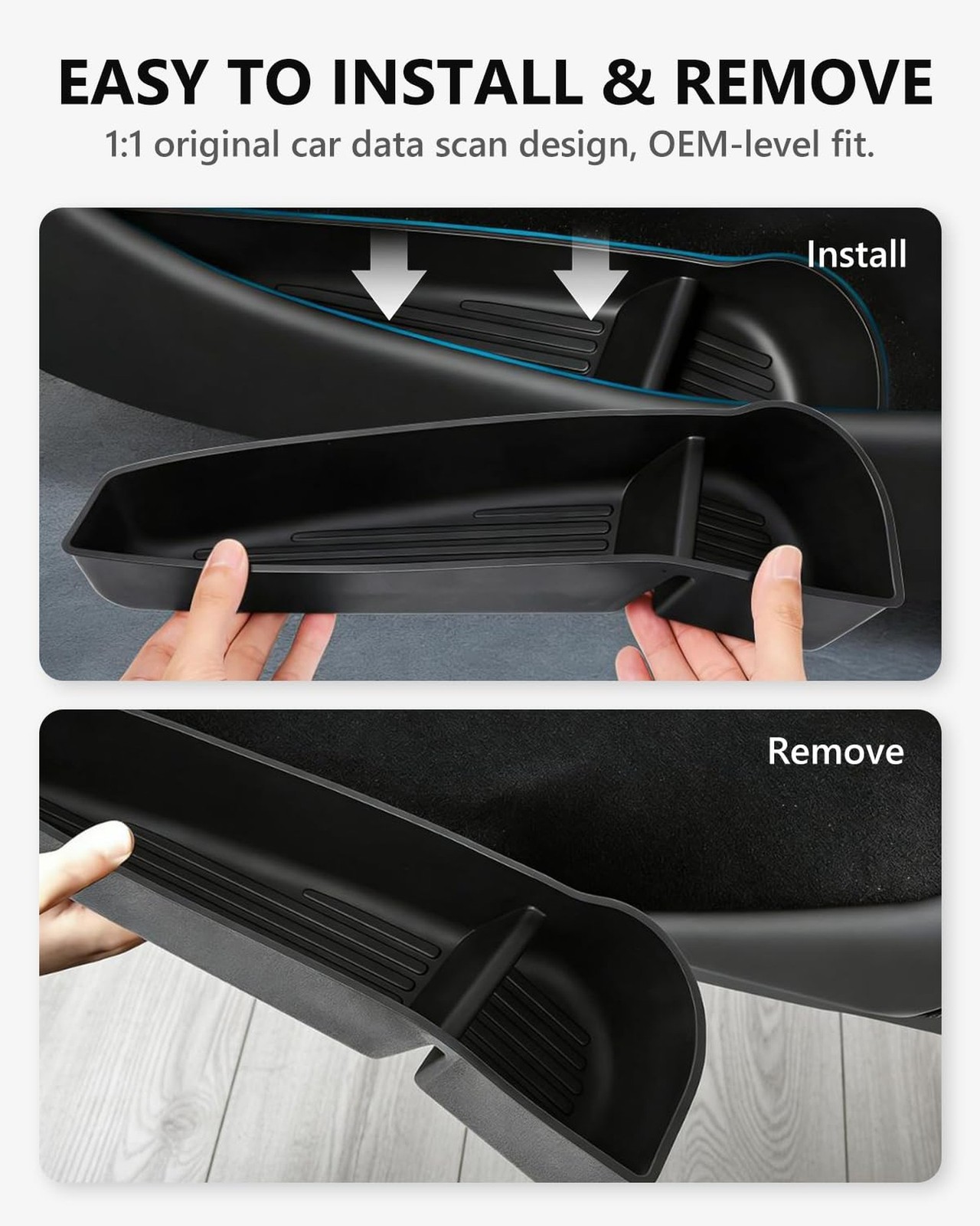 4PCS Door Side Storage Box for New 2025-2026 Tesla Model Y Juniper, Waterproo…