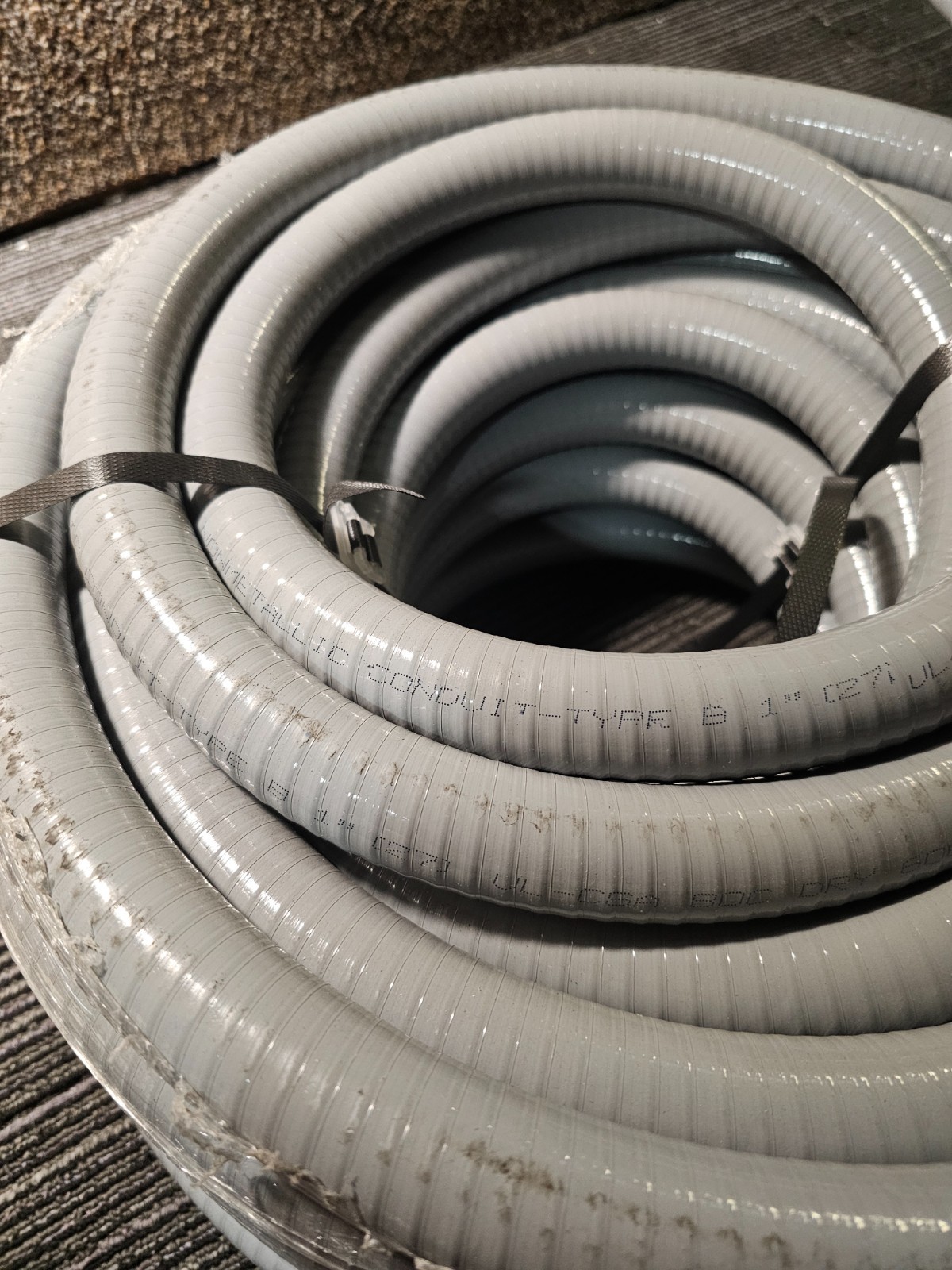Kwikflex 165011 1 in. Size, 100 ft. L Liquidtight Non-Metallic Conduit Gray