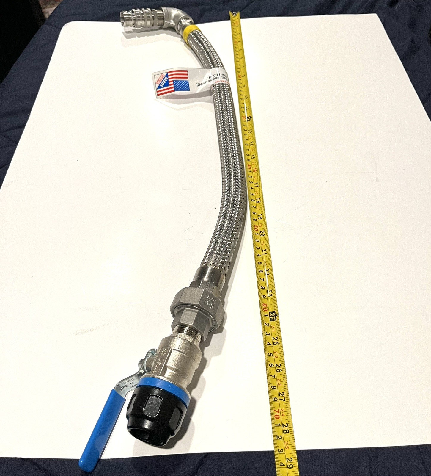 HOSE MASTER CA316U NSNP | 3/4” Steel Braided Hose | NEW | Fittings Included