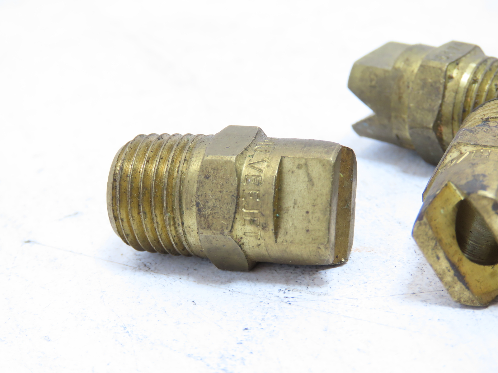 Steinen Type V 6.0 80 Deg Fan-Jet Flat Spray Nozzle 1/4 MPT NPT Brass QTY 4″