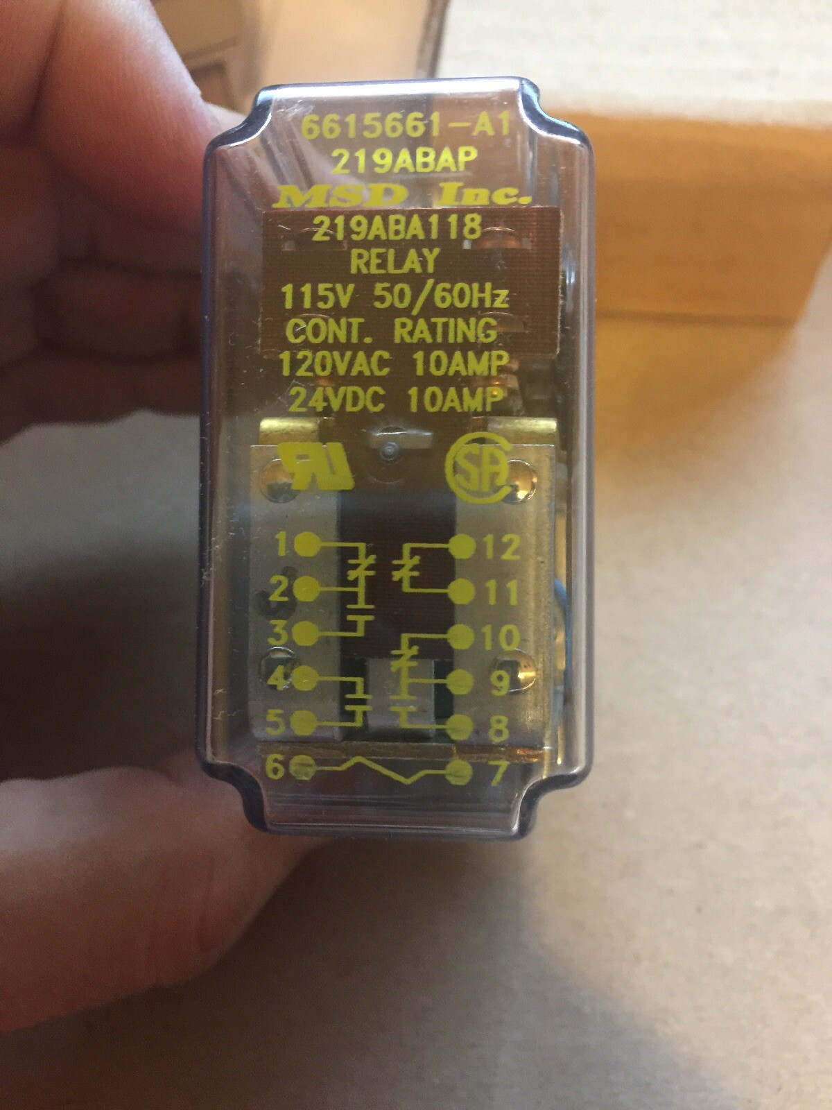 NIB (1) Struthers Dunn 219 ABA-PL Relay 219ABAPL
