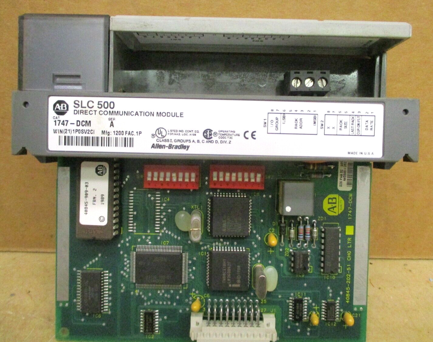 Allen-Bradley SLC 500 1746-P3 SLC 5/04 CPU 1747-L542 1747-DCM 1747-SDN 48694GN