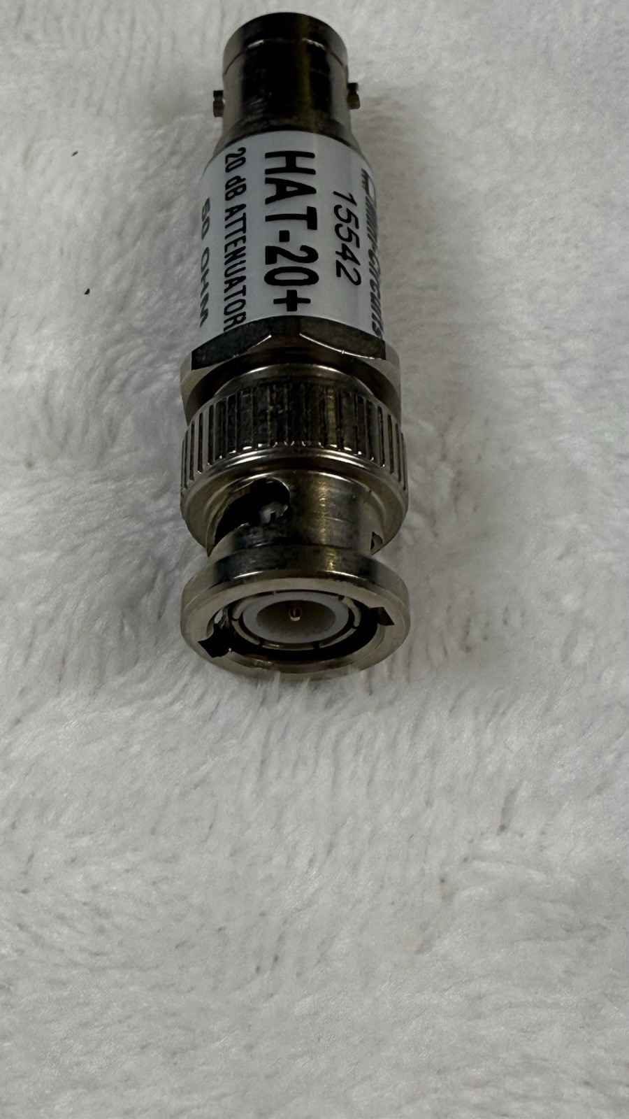 Mini-Circuits HAT-20+ 20dB Attenuator 50 Ohm DC-2GHz BNC RF Test Lab