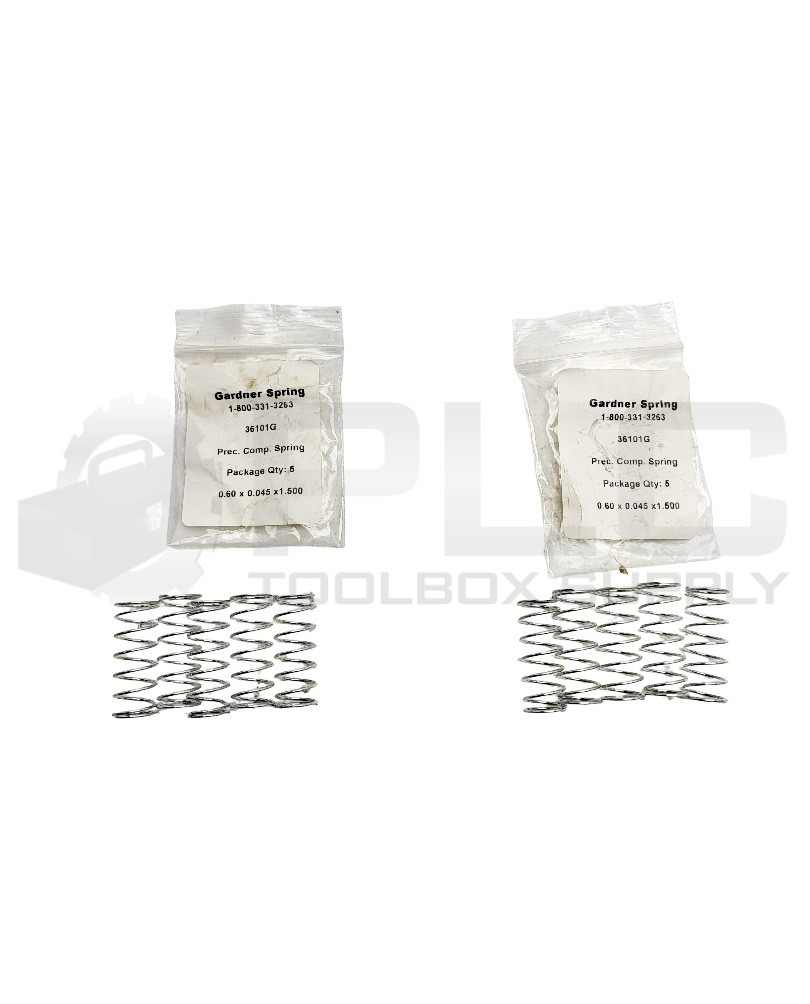 NEW LOT OF 2 PACK OF 5 GARDNER SPRING 36101G SPRINGS TOTAL 10