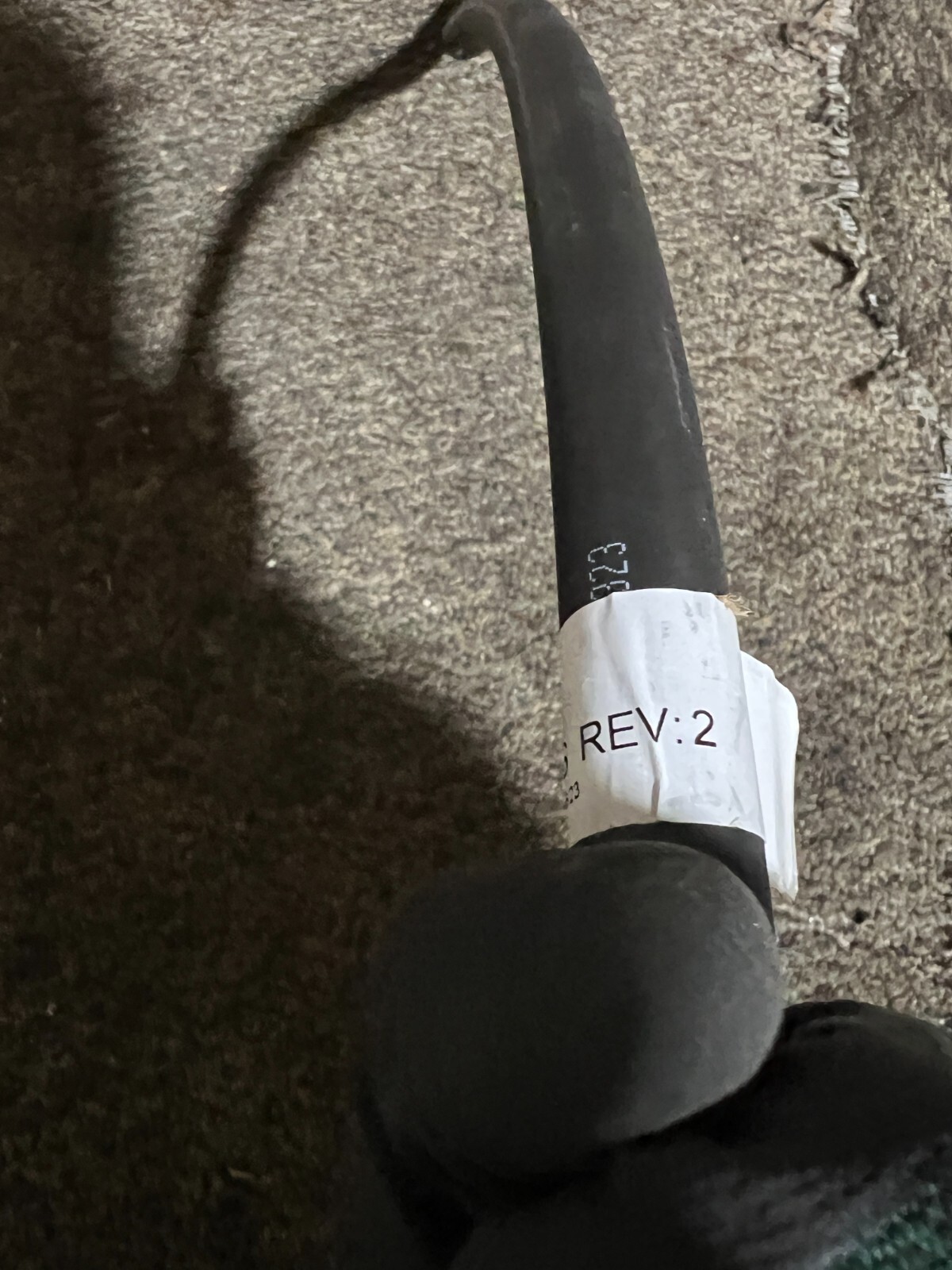 Danfoss 8534468 Rev 2 Hydraulic Hose / Fitting Black / Silver