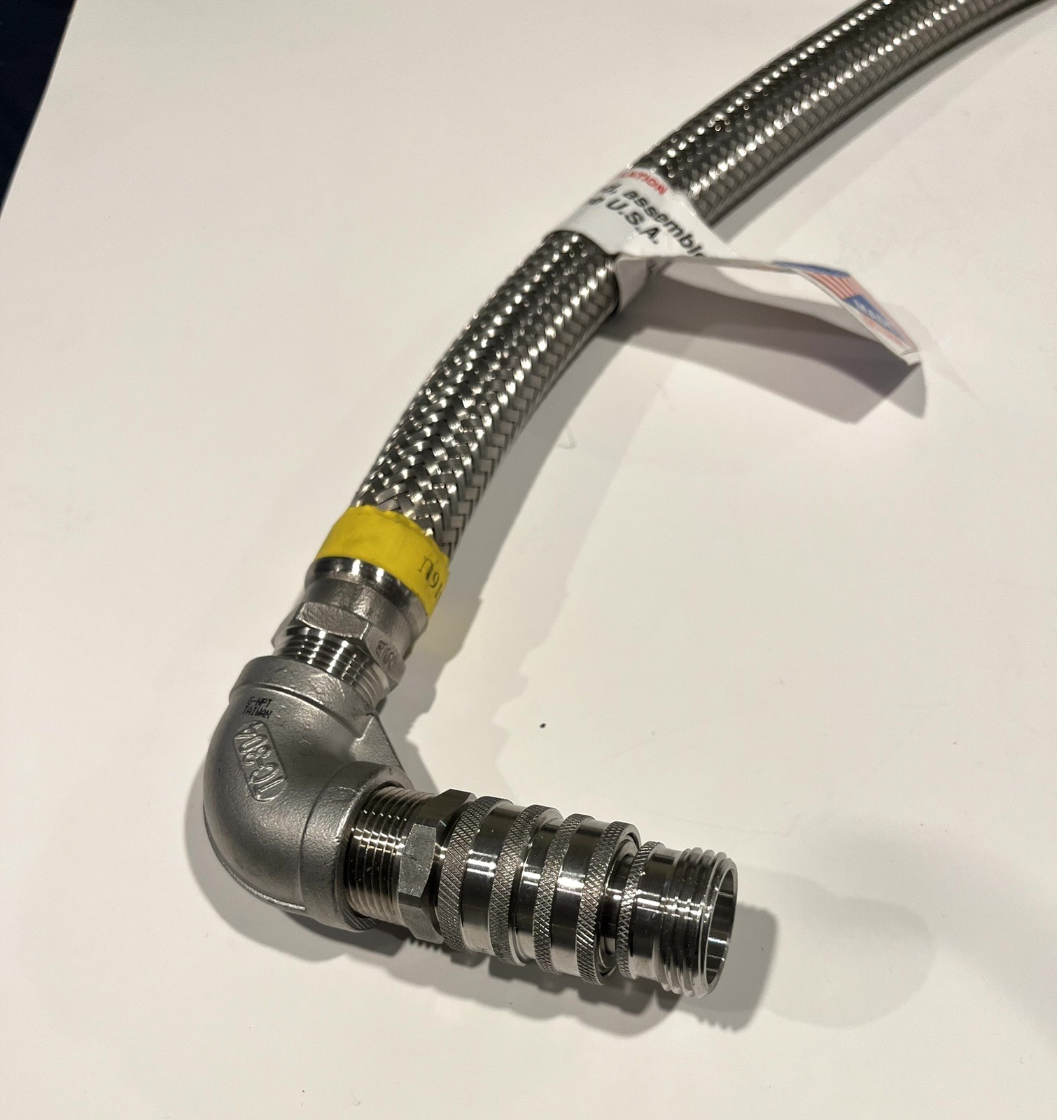 HOSE MASTER CA316U NSNP | 3/4” Steel Braided Hose | NEW | Fittings Included