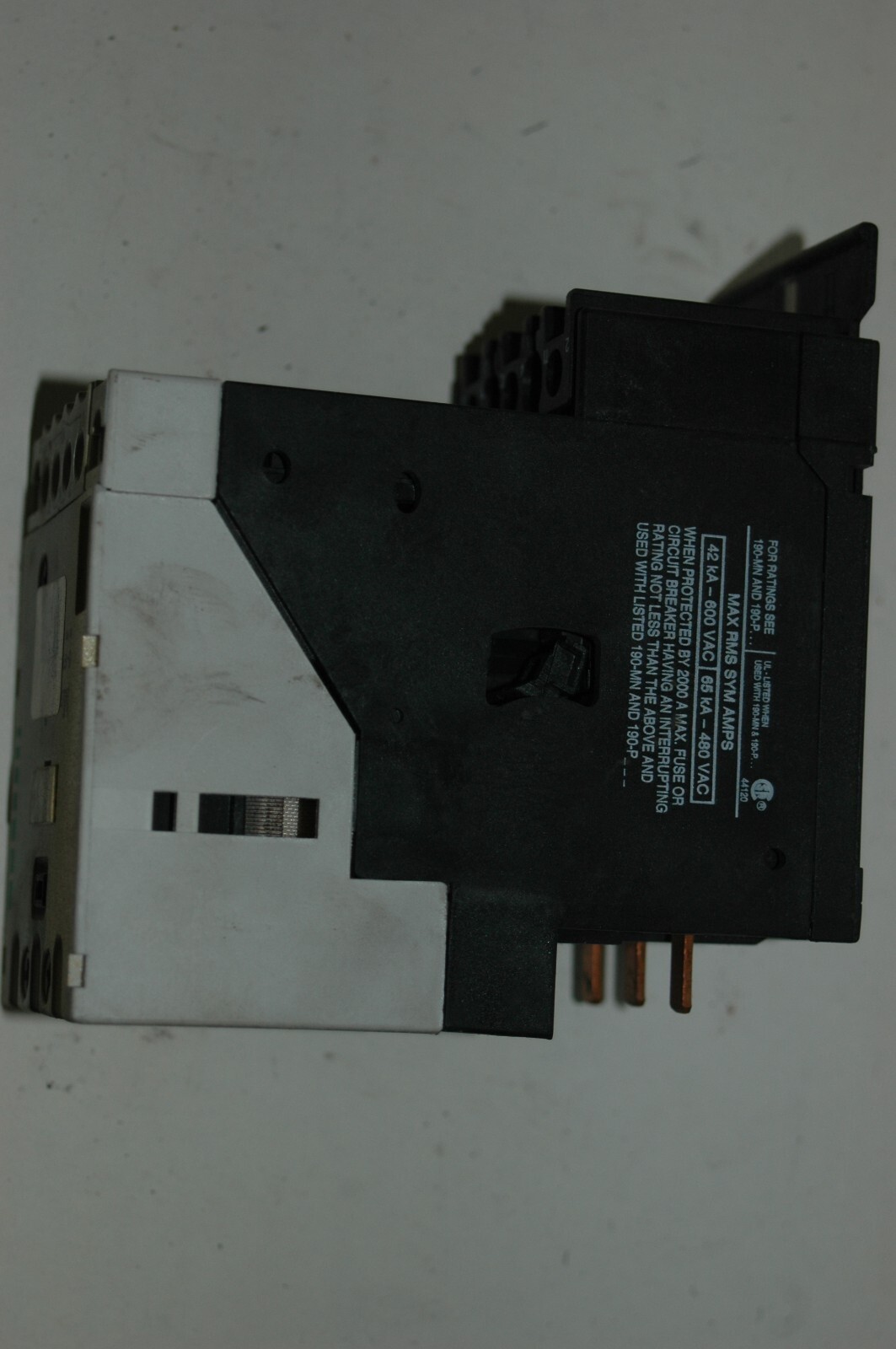CONTACTOR, MODULE 190-A40D 110-120V BULLETIN 90 50-60 HZ -SURPLUS-